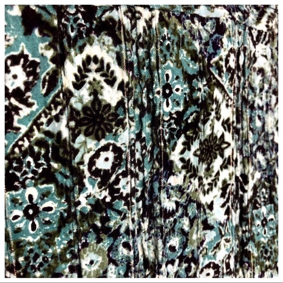 christopher & Banks Floral Print Jacket Shirt Top - Picture 5 of 7